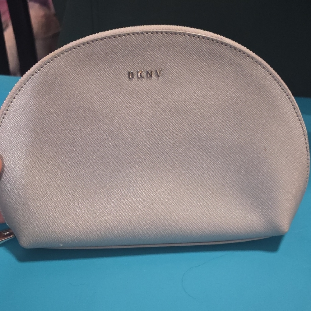 DKNY White Cosmetic Bag